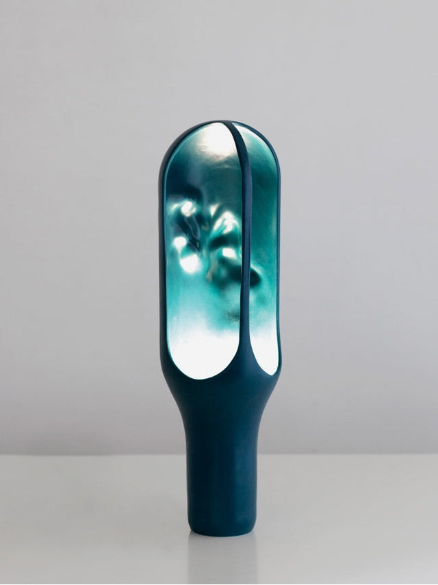 the cave table lamp turquoise 1