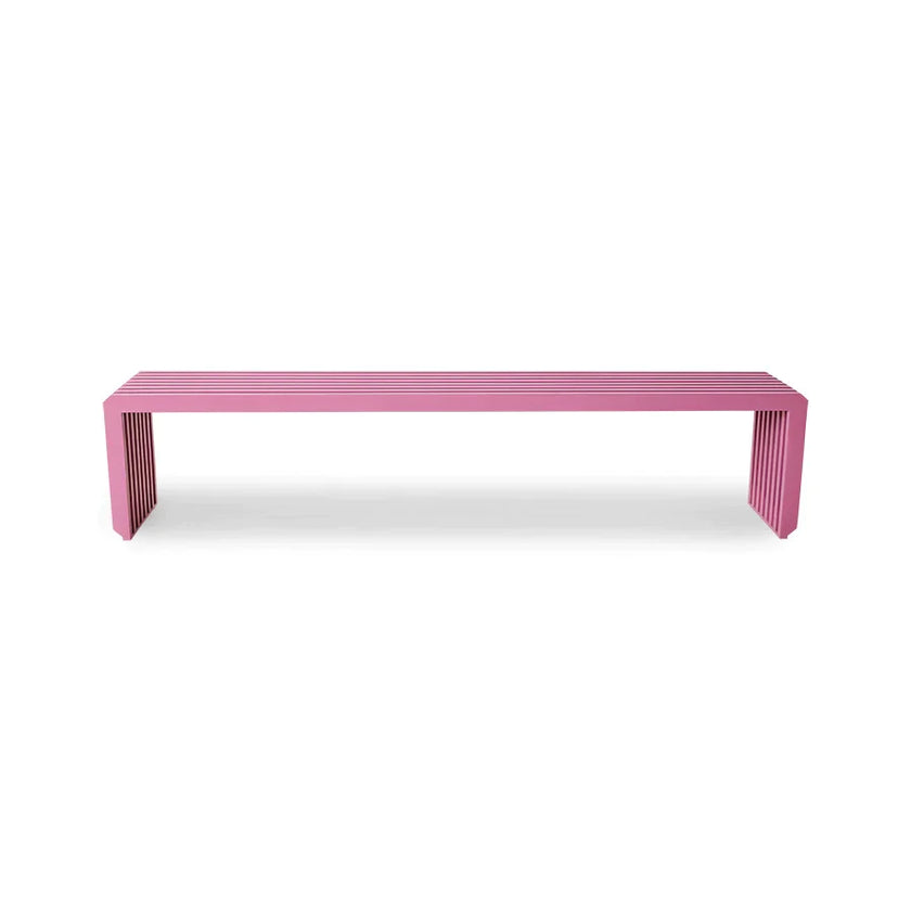 slatted bench pink l 5