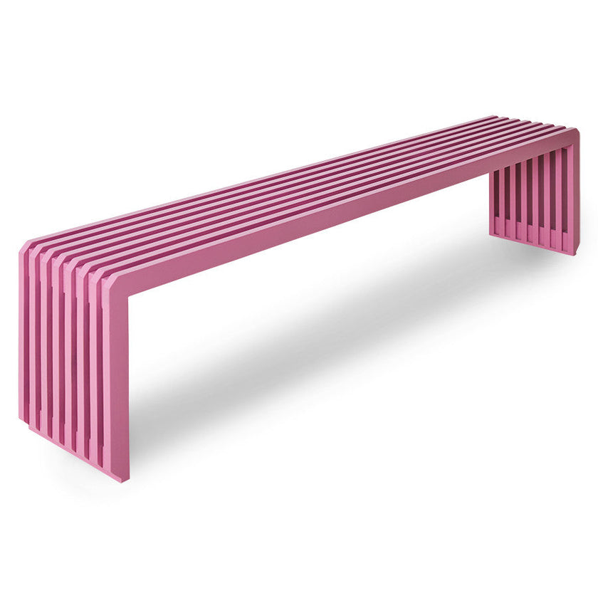 slatted bench pink l 1
